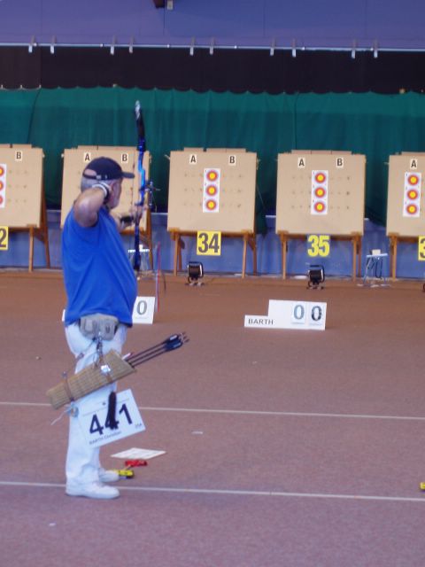 Christian au championnat de France tir en salle